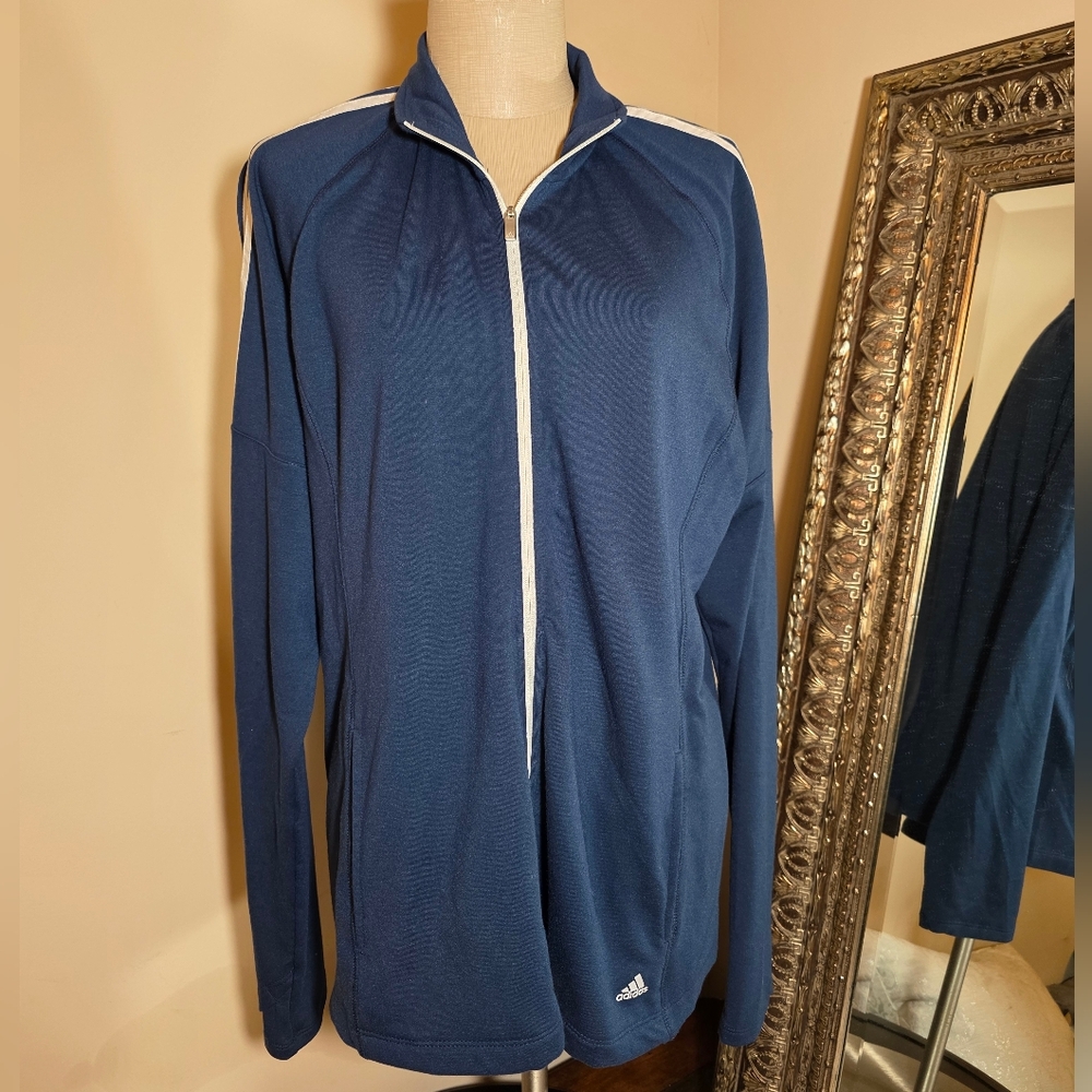 Adidas French Terry Full Zip Golf Jacket.  Sz XL
